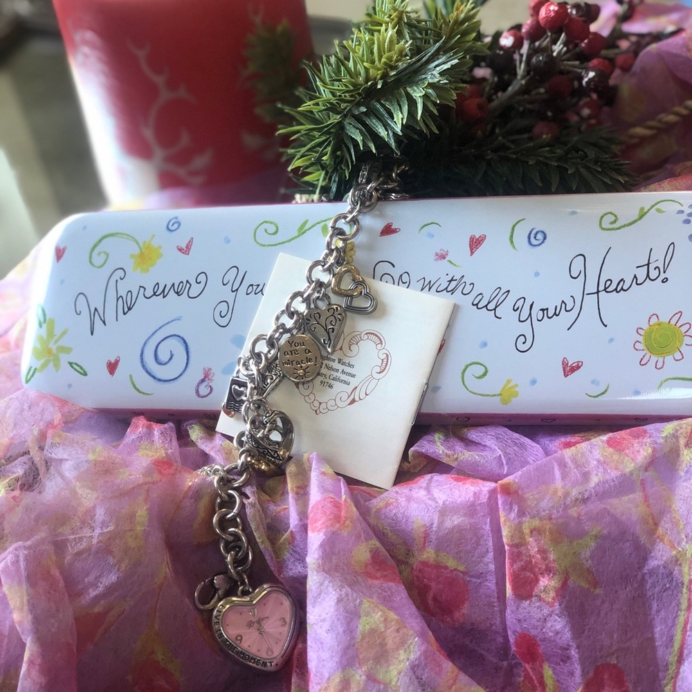 Brighton breast cancer awareness bracelet watch